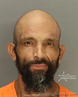 Mugshot of Alvaro Leal Arriaga booked in Ada County, Idaho on August 18, 2026