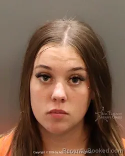 Mugshot of Hannah Trishelle Peterson booked in Ada County, Idaho on August 27, 2026