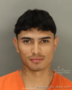 Mugshot of Mijail Antonio Delgadillo Munoz booked in Ada County, Idaho on October 21, 2026