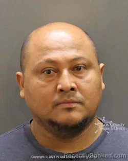 Mugshot of Dixon Manuel Silvaguido booked in Ada County, Idaho on July 3, 2026
