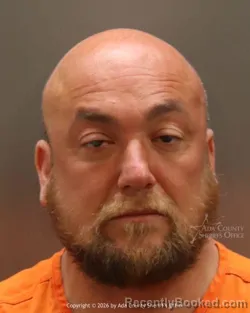 Mugshot of Jeffery Alexander Bailey booked in Ada County, Idaho on March 26, 2026