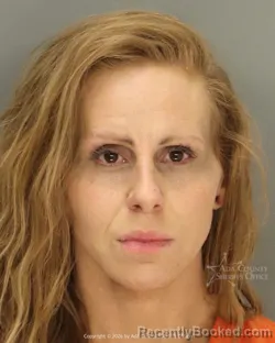 Mugshot of Alaina Marie Russell booked in Ada County, Idaho on September 5, 2026