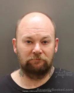 Mugshot of David Dollar booked in Ada County, Idaho on March 30, 2026