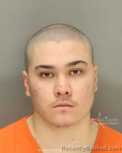 Mugshot of Christian Szenczi booked in Ada County, Idaho on March 20, 2026