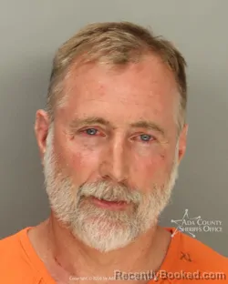 Mugshot of Eric James Simmons booked in Ada County, Idaho on October 4, 2026