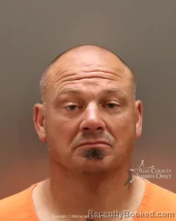 Mugshot of Jason Eric Waidelich booked in Ada County, Idaho on October 14, 2026