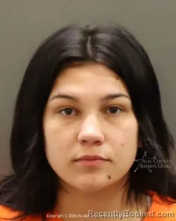 Mugshot of Sydney Romona Carlton booked in Ada County, Idaho on May 18, 2026