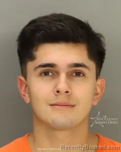 Mugshot of Joshua Adrian Terriquez booked in Ada County, Idaho on October 12, 2026
