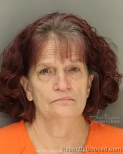 Mugshot of Jannell Diane Kilgore booked in Ada County, Idaho on October 13, 2026