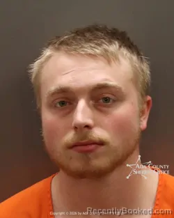 Mugshot of James Robert Rice booked in Ada County, Idaho on March 24, 2026