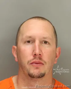 Mugshot of Skyler James Leyba booked in Ada County, Idaho on May 20, 2026