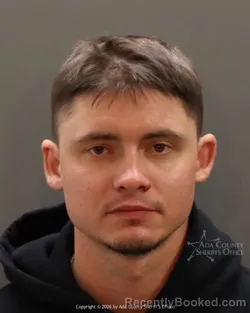 Mugshot of Jonathan James Davis booked in Ada County, Idaho on March 8, 2026