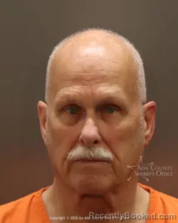 Mugshot of Kenneth Wilson Barnes booked in Ada County, Idaho on March 9, 2026