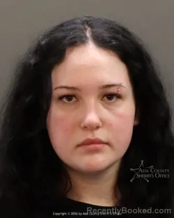 Mugshot of Lilian Tyne Hudgens booked in Ada County, Idaho on March 10, 2026