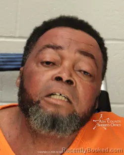 Mugshot of John Elly David booked in Ada County, Idaho on March 12, 2026