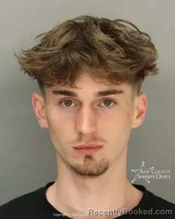 Mugshot of Cameron Robert Westfall booked in Ada County, Idaho on March 14, 2026