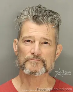 Mugshot of Rodney Dean Donahue booked in Ada County, Idaho on March 16, 2026