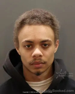 Mugshot of Anthony Olanza Beveridge booked in Ada County, Idaho on March 17, 2026