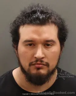 Mugshot of Osbaldo Zaragoza booked in Ada County, Idaho on March 25, 2026