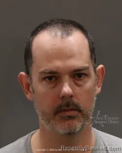 Mugshot of Ian Phillip Macdonald booked in Ada County, Idaho on March 20, 2026