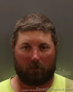 Mugshot of Russell Matthew Reitz booked in Ada County, Idaho on March 20, 2026