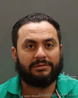 Mugshot of Joel Quinonez meza booked in Ada County, Idaho on March 22, 2026