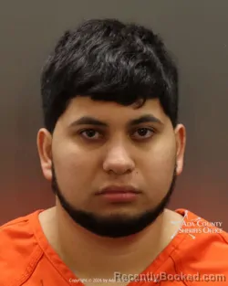 Mugshot of Kevin Jesus Blanco bracamonte booked in Ada County, Idaho on March 22, 2026