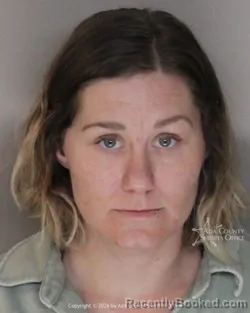 Mugshot of Samantha Jolene Stalder booked in Ada County, Idaho on March 23, 2026