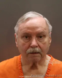 Mugshot of Larry Odis Bostic booked in Ada County, Idaho on March 24, 2026