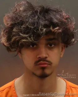 Mugshot of Kristian Hoobery booked in Ada County, Idaho on March 25, 2026