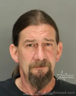 Mugshot of James Turner Soward booked in Ada County, Idaho on March 25, 2026