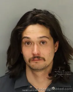 Mugshot of Leeland Juzo Gentry booked in Ada County, Idaho on March 27, 2026