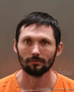 Mugshot of Marcus Russell Roberts booked in Ada County, Idaho on March 28, 2026