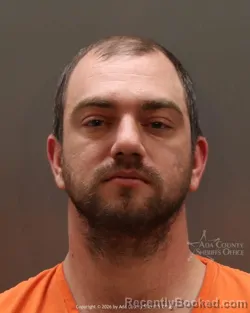 Mugshot of Christopher Austin Lipscomb booked in Ada County, Idaho on March 29, 2026