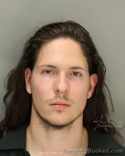 Mugshot of Alexander Ray Edmondson booked in Ada County, Idaho on March 29, 2026