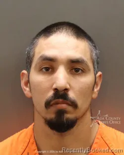 Mugshot of Alexander Rafeal Garza booked in Ada County, Idaho on April 2, 2026