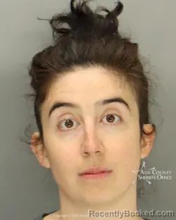 Mugshot of Isabella Daher booked in Ada County, Idaho on April 3, 2026