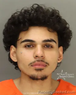 Mugshot of Marques Austin Ortiz booked in Ada County, Idaho on April 8, 2026