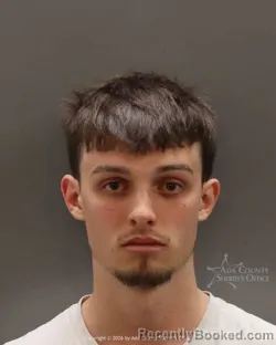 Mugshot of Blake Sims booked in Ada County, Idaho on April 8, 2026