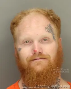 Mugshot of Kristian James Jenkins booked in Ada County, Idaho on September 7, 2026