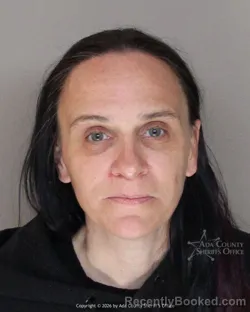 Mugshot of Christina Marie Brider booked in Ada County, Idaho on April 16, 2026