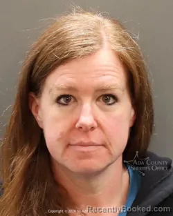 Mugshot of Amanda Lea Mills booked in Ada County, Idaho on April 16, 2026