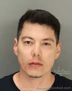 Mugshot of Miguelito Antonio Luna booked in Ada County, Idaho on April 16, 2026