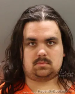 Mugshot of Christopher David james Folsom booked in Ada County, Idaho on April 16, 2026