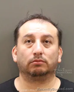 Mugshot of Mario Hernandez rivas booked in Ada County, Idaho on July 14, 2026