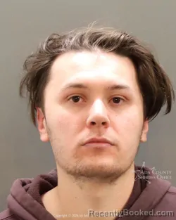 Mugshot of Daniel Mort booked in Ada County, Idaho on April 26, 2026
