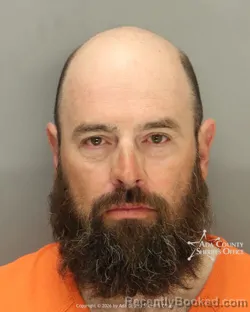 Mugshot of Kevin Paul Fricke booked in Ada County, Idaho on April 28, 2026