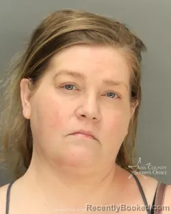 Mugshot of Melanie Dyer booked in Ada County, Idaho on April 29, 2026