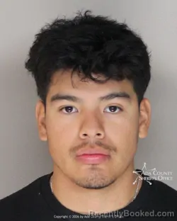 Mugshot of David Juarez booked in Ada County, Idaho on April 29, 2026