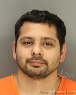 Mugshot of Jessie Anthony Estrella booked in Ada County, Idaho on May 1, 2026